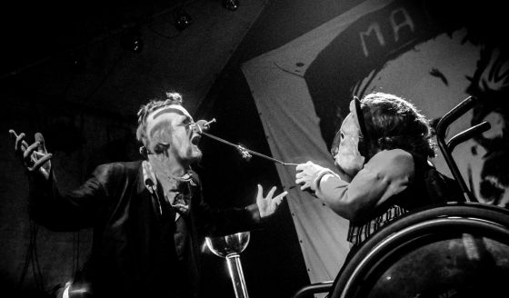 jelly boy the clown + velvet crayon Freaks Show Bruxelles